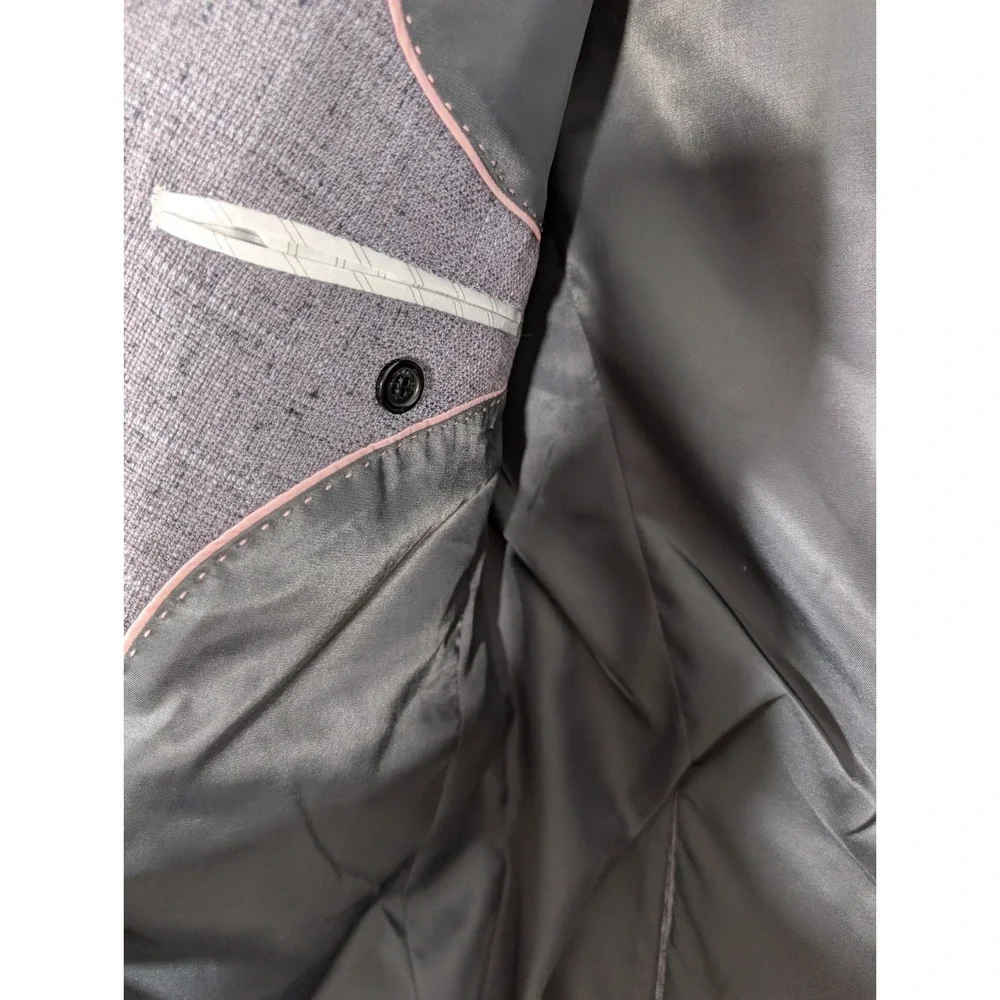 Elie Balleh Gray Sz Medium Two Button Sport Coat Jacket Blazer